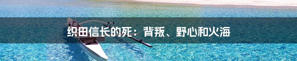 织田信长的死：背叛、野心和火海