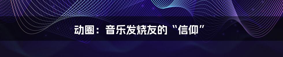 动圈：音乐发烧友的“信仰”