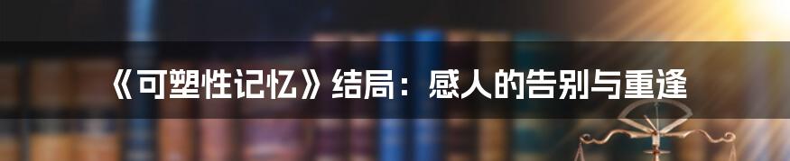 《可塑性记忆》结局：感人的告别与重逢