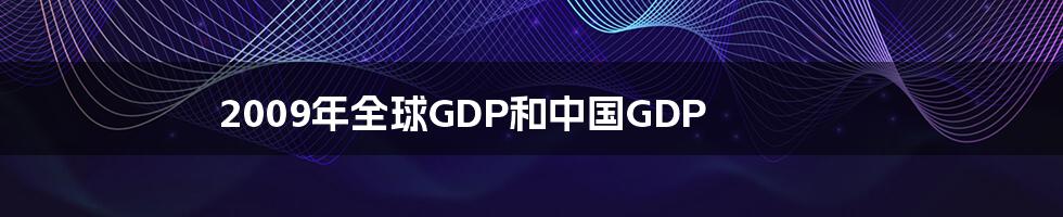 2009年全球GDP和中国GDP