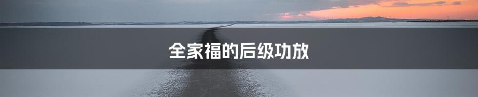 全家福的后级功放