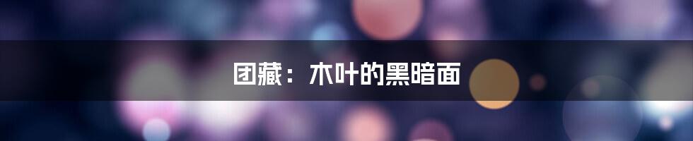 团藏：木叶的黑暗面