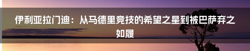 伊利亚拉门迪：从马德里竞技的希望之星到被巴萨弃之如履