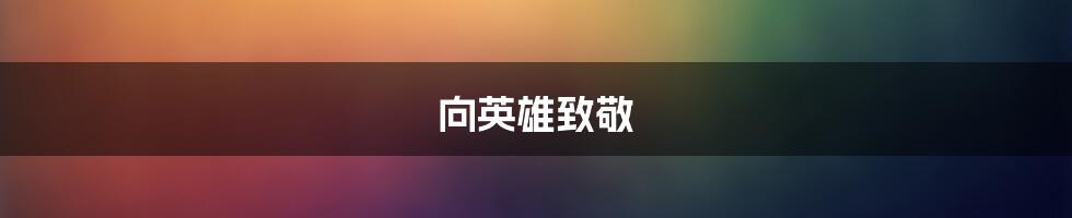 向英雄致敬