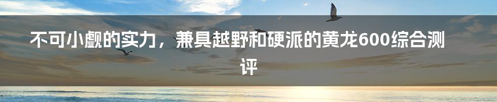 不可小觑的实力，兼具越野和硬派的黄龙600综合测评