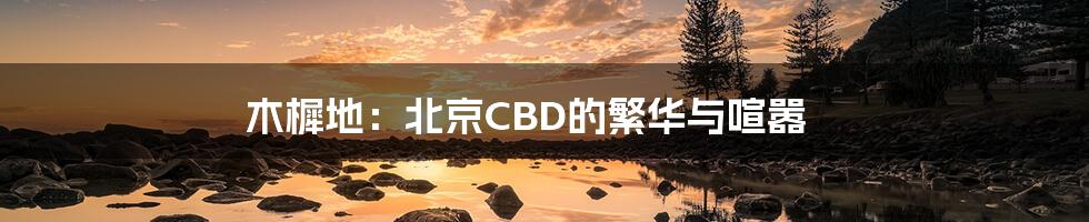 木樨地：北京CBD的繁华与喧嚣