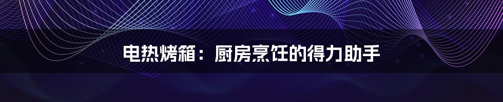 电热烤箱：厨房烹饪的得力助手