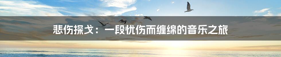 悲伤探戈：一段忧伤而缠绵的音乐之旅