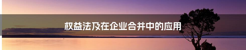 权益法及在企业合并中的应用