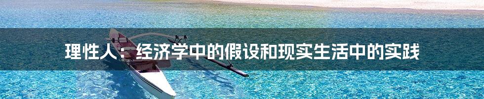 理性人：经济学中的假设和现实生活中的实践