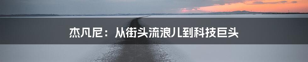 杰凡尼：从街头流浪儿到科技巨头