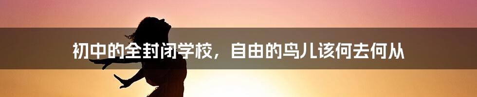 初中的全封闭学校，自由的鸟儿该何去何从