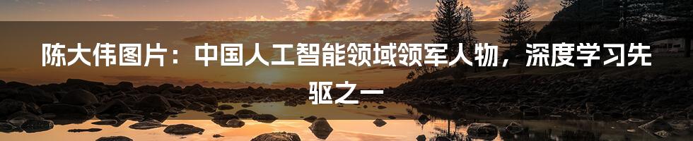 陈大伟图片：中国人工智能领域领军人物，深度学习先驱之一