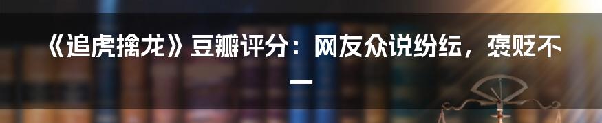 《追虎擒龙》豆瓣评分：网友众说纷纭，褒贬不一