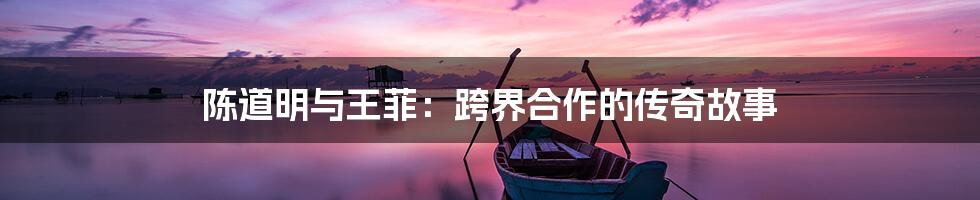 陈道明与王菲：跨界合作的传奇故事