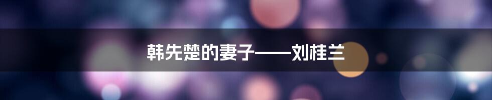 韩先楚的妻子——刘桂兰