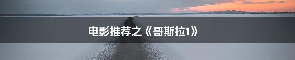 电影推荐之《哥斯拉1》