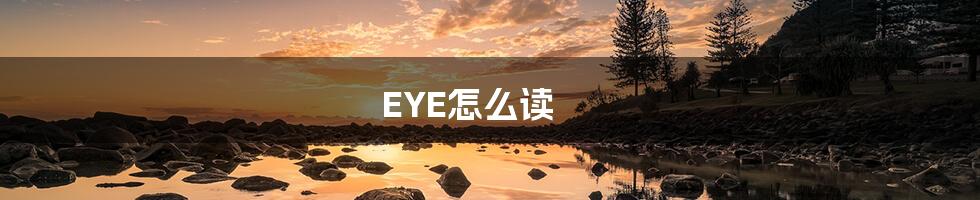 EYE怎么读