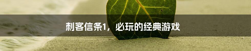 刺客信条1，必玩的经典游戏