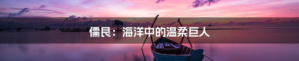 儒艮：海洋中的温柔巨人