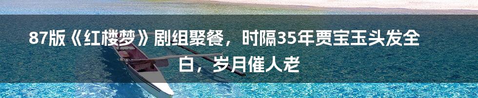 87版《红楼梦》剧组聚餐，时隔35年贾宝玉头发全白，岁月催人老