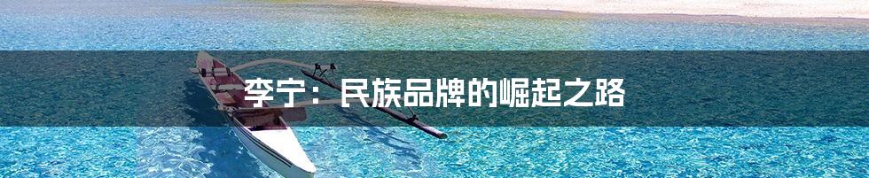 李宁：民族品牌的崛起之路