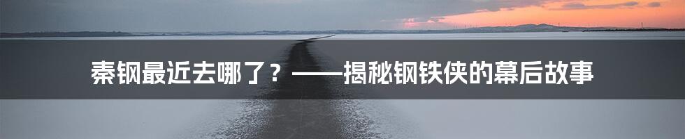 秦钢最近去哪了？——揭秘钢铁侠的幕后故事