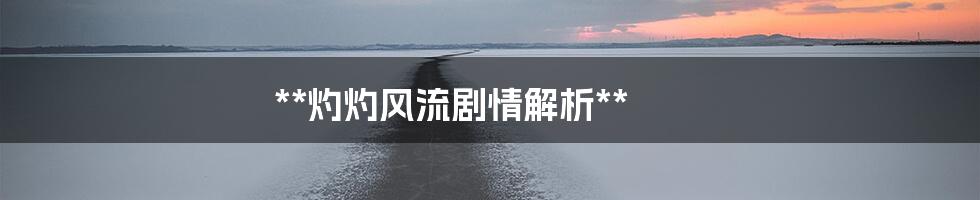 **灼灼风流剧情解析**