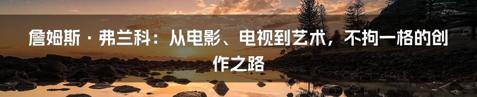 詹姆斯·弗兰科：从电影、电视到艺术，不拘一格的创作之路