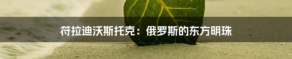 符拉迪沃斯托克：俄罗斯的东方明珠