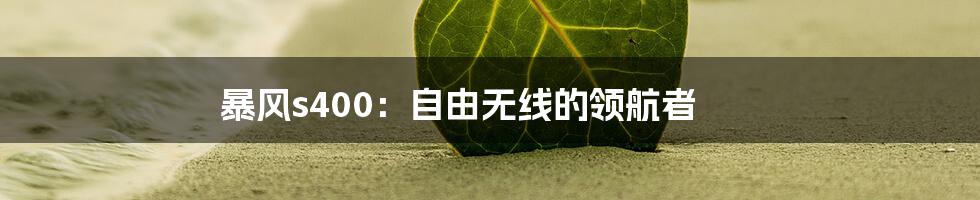 暴风s400：自由无线的领航者