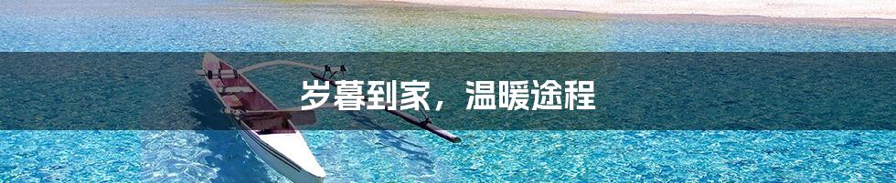 岁暮到家，温暖途程