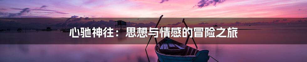 心驰神往：思想与情感的冒险之旅