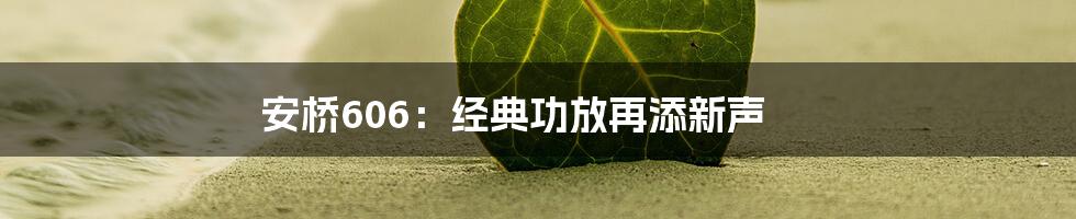 安桥606：经典功放再添新声