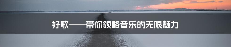 好歌——带你领略音乐的无限魅力