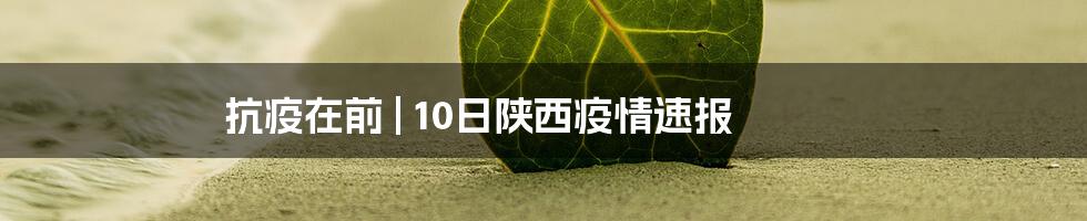 抗疫在前 | 10日陕西疫情速报