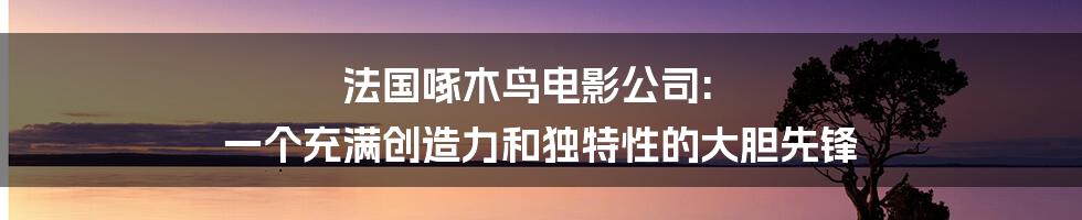 法国啄木鸟电影公司: 一个充满创造力和独特性的大胆先锋