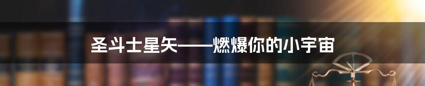 圣斗士星矢——燃爆你的小宇宙