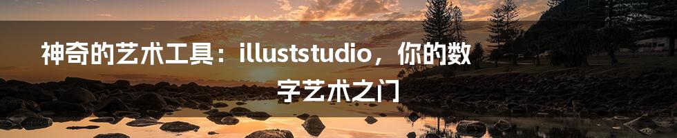 神奇的艺术工具：illuststudio，你的数字艺术之门