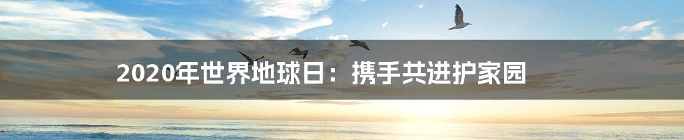 2020年世界地球日：携手共进护家园