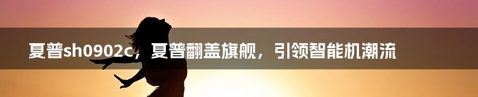 夏普sh0902c，夏普翻盖旗舰，引领智能机潮流