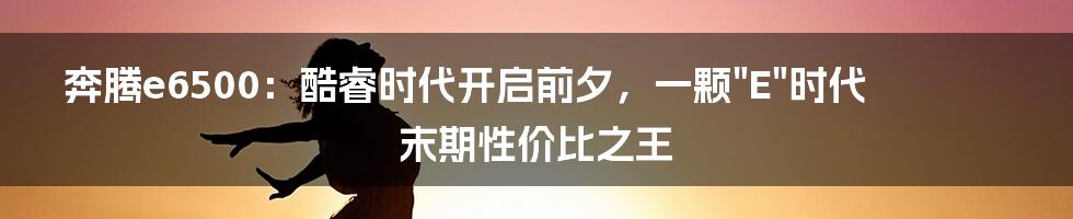 奔腾e6500：酷睿时代开启前夕，一颗"E"时代末期性价比之王