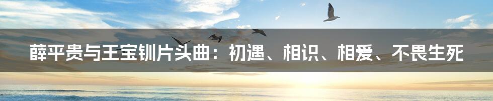 薛平贵与王宝钏片头曲：初遇、相识、相爱、不畏生死