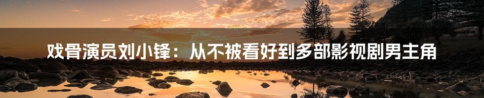 戏骨演员刘小锋：从不被看好到多部影视剧男主角