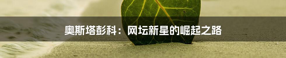 奥斯塔彭科：网坛新星的崛起之路