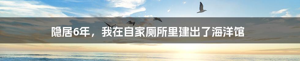 隐居6年，我在自家厕所里建出了海洋馆