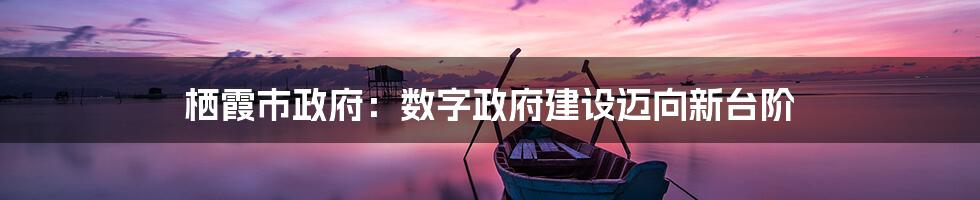 栖霞市政府：数字政府建设迈向新台阶