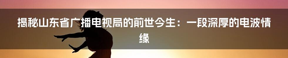 揭秘山东省广播电视局的前世今生：一段深厚的电波情缘