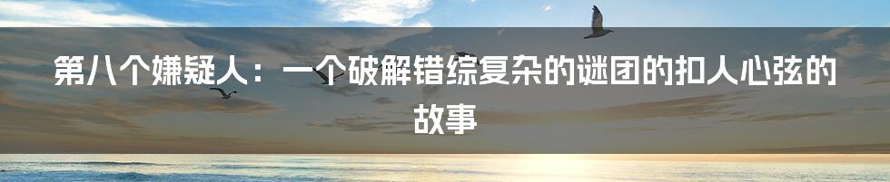 第八个嫌疑人：一个破解错综复杂的谜团的扣人心弦的故事