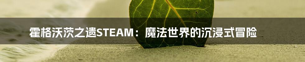 霍格沃茨之遗STEAM：魔法世界的沉浸式冒险